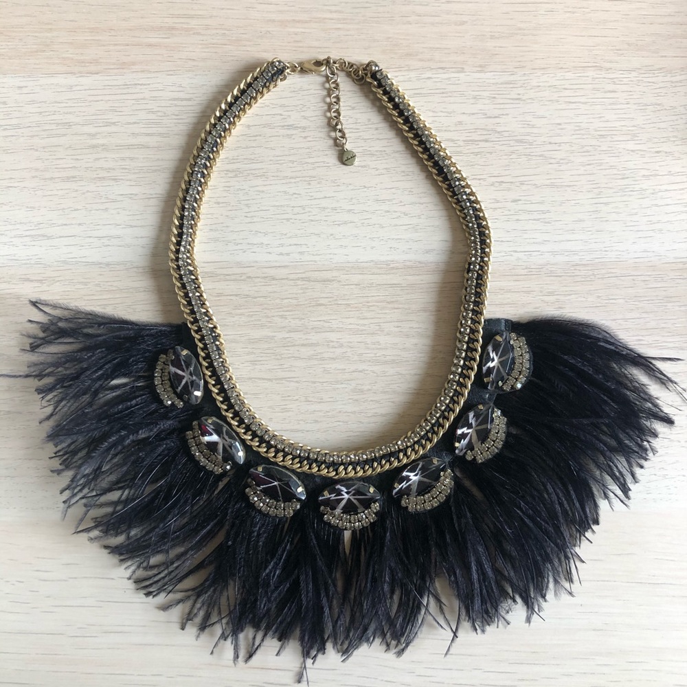 Harper feather necklace